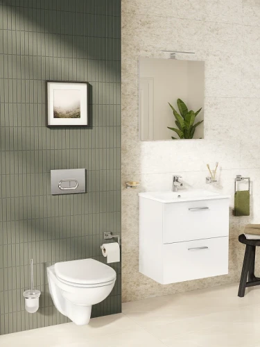 Комплект мебели для ванной Vitra Mia 60 75021 подвесной Белый глянцевый МДФ / ЛДСП