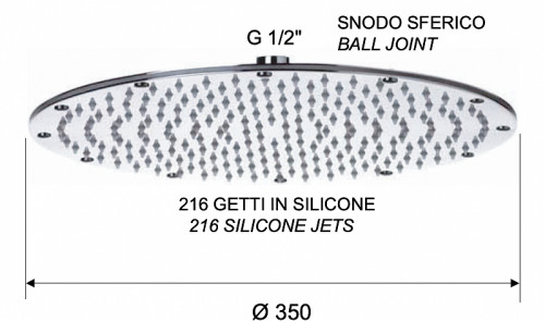 Верхний душ Remer 359MMXLXVX цвет Сталь