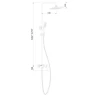 Душевая система Boch Mann Mimi B BM9969 Черная матовая латунь на стену