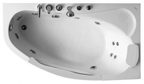 Акриловая ванна Gemy Gemy 171x99 G9046 II B R С гидромассажем