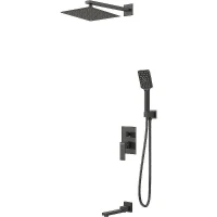 Душевая система Grossman Style 501.K35.05.210 Черная матовая