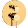 Смеситель для душа Paffoni Light LIG018HGSP Медовое золото встраиваемый