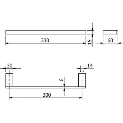Полотенцедержатель Kludi Vela C 3196253 Белый матовый