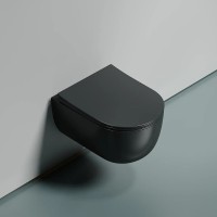 Унитаз Ceramicanova Modena Rimless CN6063MDH подвесной Темный антрацит матовый с сиденьем Микролифт фарфор подвесной