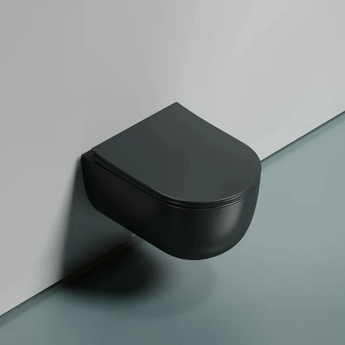 Унитаз Ceramicanova Modena Rimless CN6063MDH подвесной Темный антрацит матовый с сиденьем Микролифт фарфор подвесной