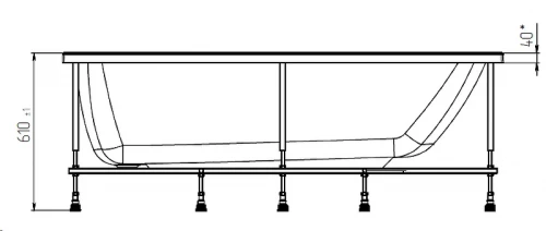 Акриловая ванна Creto Modalia 170х80 9-17080 цвет Белый