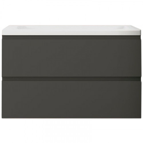 Тумба под раковину Art&amp;Max AM-Bianchi-900-2C-SO-GM подвесная Серый матовый МДФ / ЛДСП