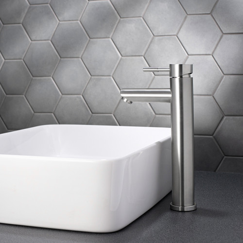 Смеситель для раковины Ростовская Мануфактура Сантехники SUS124-001F-2 Нержавеющая сталь