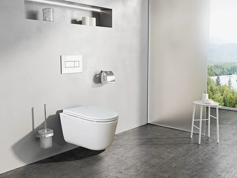 Унитаз Creo Ceramique LYon 2.0 LY1100R подвесной цвет Белый с сиденьем Микролифт