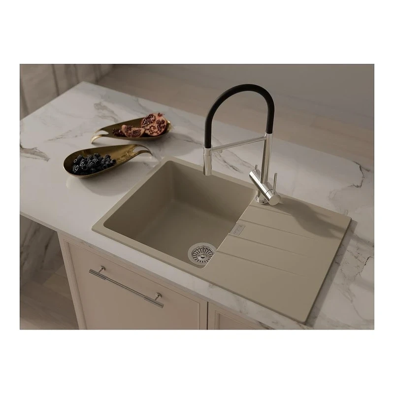 Кухонная мойка Rivelato Raum RM-78 beige scuro цвет Темно-бежевый