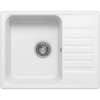 Кухонная мойка Reflection Prima 60 RF0460WH Белая искусственный камень (литьевой мрамор) встраиваемый