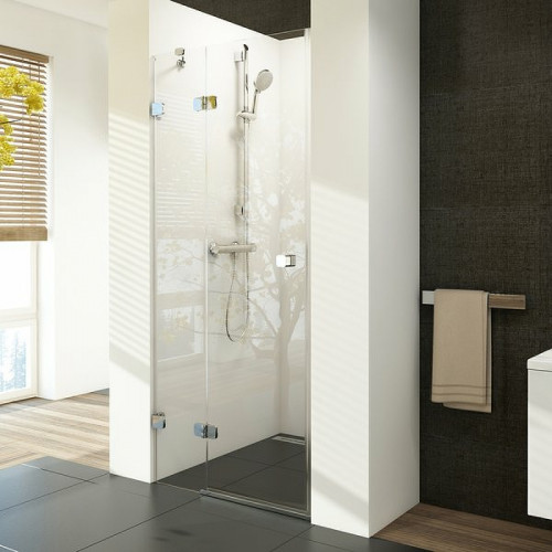 Душевая дверь Ravak Brilliant BSD2-90 A L 0UL7AA00Z1 профиль Хром стекло Transparent