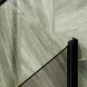 Шторка на ванну Maybah Glass MGV-622-6 800x1400 поворотная на монопетле Черный стекло бронзовое