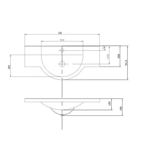 Мебельная раковина Aquaton Лацио 110 1A701931LC010 цвет Белый
