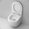 Комплект унитаза с инсталляцией AM.PM Like IS90101.801900 с сиденьем Микролифт и Белой глянцевой клавишей смыва фарфор подвесной