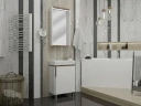 Зеркало Aquaton Бэлла 46 1A221702BBAZ0 с подсветкой Белое Джарра