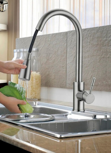 Смеситель для кухни D-Lin H155315-T Сатин