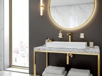 Смеситель для раковины Hansgrohe Talis E 71716990 Полированное золото латунь
