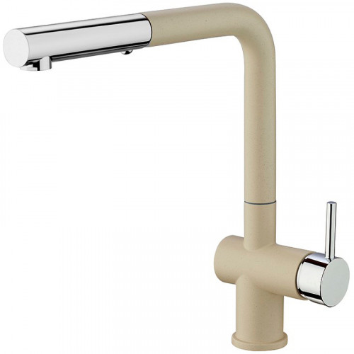 Смеситель для кухни Paini Cox HD55566CR1KM Бежевый матовый Хром