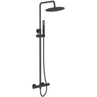 Душевая система BelBagno Uno UNO-DOCM-NERO Черная матовая латунь на стену