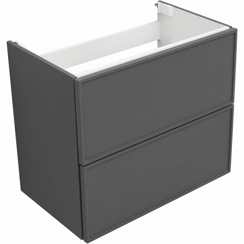 Тумба под раковину Aquanet Арт 75 329064 подвесная Ясень графит МДФ / ЛДСП