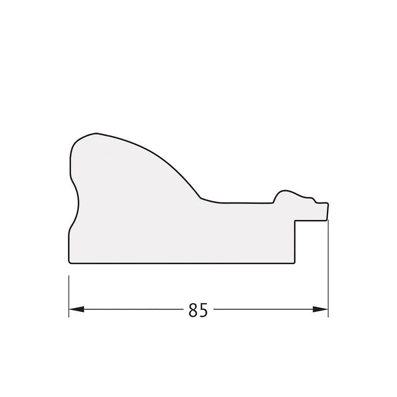 Зеркало Evoform Octagon 70х70 BY 7341 в багетной раме - Виньетка античная латунь 85