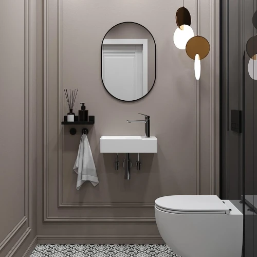 Мини-раковина Wellsee WC Area 40 R 301803000 цвет Белый глянцевый