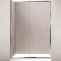 Душевая дверь BelBagno Uno 155 UNO-195-BF-1-155-C-Cr профиль Хром стекло прозрачное