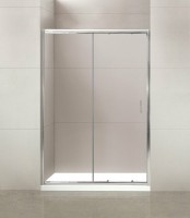 Душевая дверь BelBagno Uno 155 UNO-195-BF-1-155-C-Cr профиль Хром стекло прозрачное