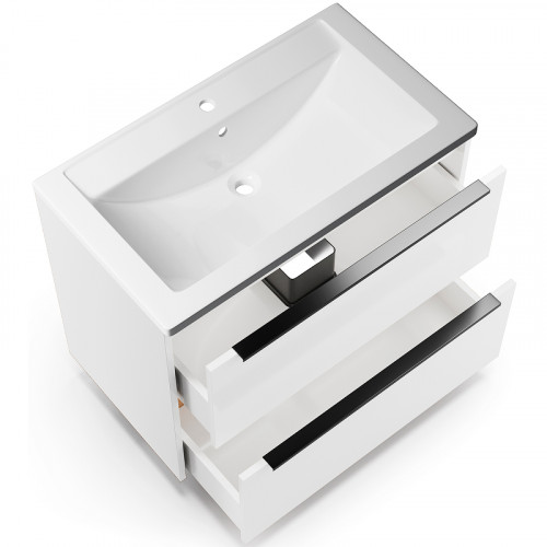 Тумба под раковину WellWant Bello 80 WWTRN0821PW подвесная Белая