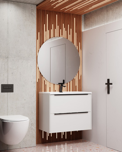 Тумба под раковину WellWant Bello 80 WWTRN0821PW подвесная Белая