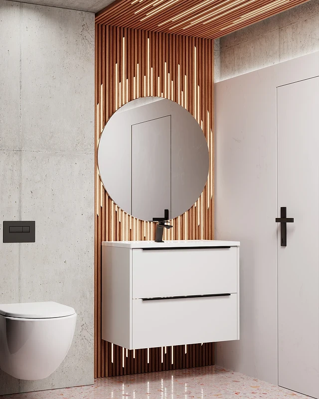 Тумба под раковину WellWant Bello 80 WWTRN0821PW подвесная Белая