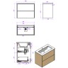 Тумба под раковину WellWant Bello 80 WWTRN0821PW подвесная Белая