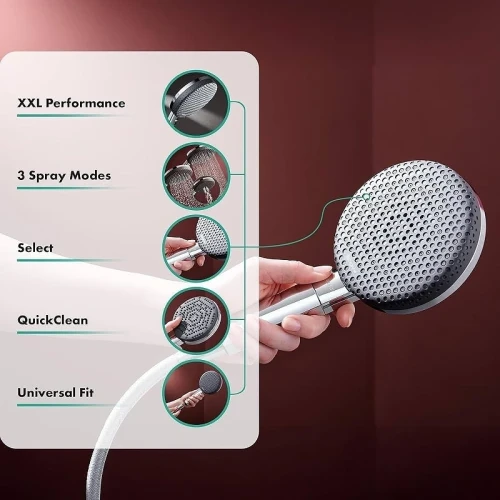 Душевой гарнитур Hansgrohe Alive Select S 24602340 цвет Шлифованный черный хром