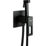 Гигиенический душ со смесителем Gappo G17-6 G7217-6 Черный матовый латунь встраиваемый