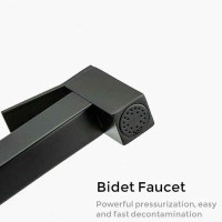 Гигиенический душ со смесителем Gappo G17-6 G7217-6 Черный матовый латунь встраиваемый