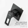 Гигиенический душ со смесителем Gappo G17-6 G7217-6 Черный матовый латунь встраиваемый