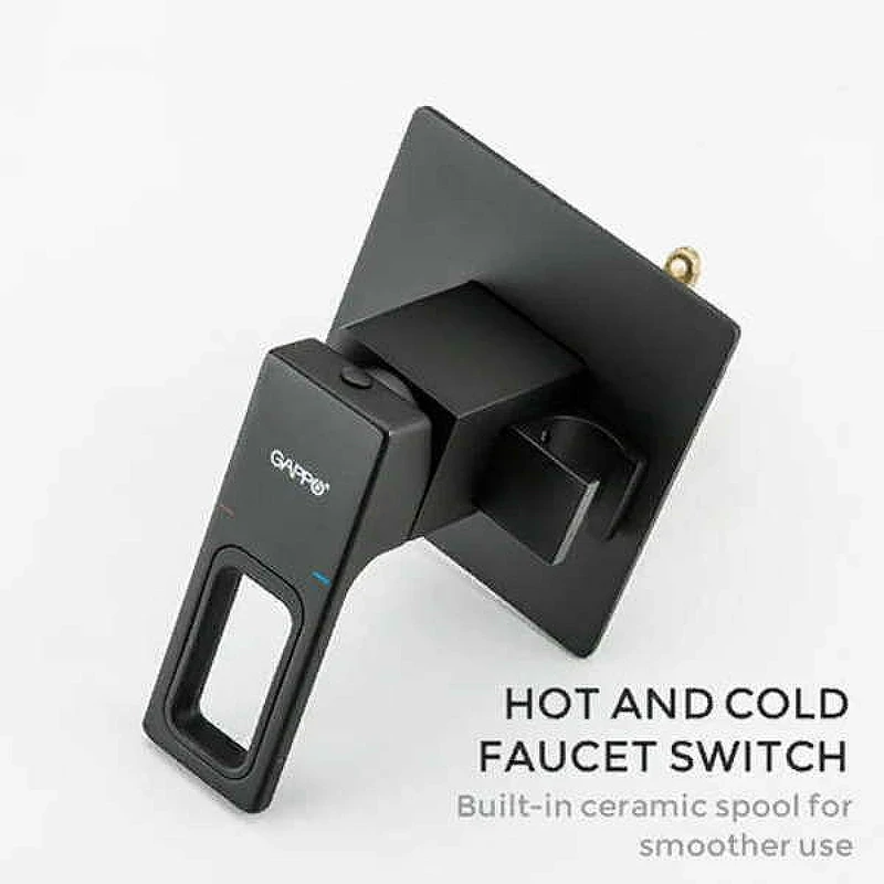 Гигиенический душ со смесителем Gappo G17-6 G7217-6 Черный матовый латунь встраиваемый