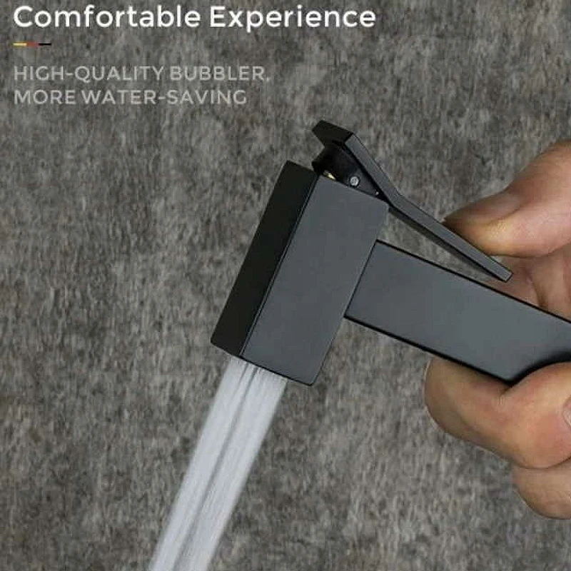 Гигиенический душ со смесителем Gappo G17-6 G7217-6 Черный матовый латунь встраиваемый