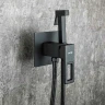 Гигиенический душ со смесителем Gappo G17-6 G7217-6 Черный матовый латунь встраиваемый
