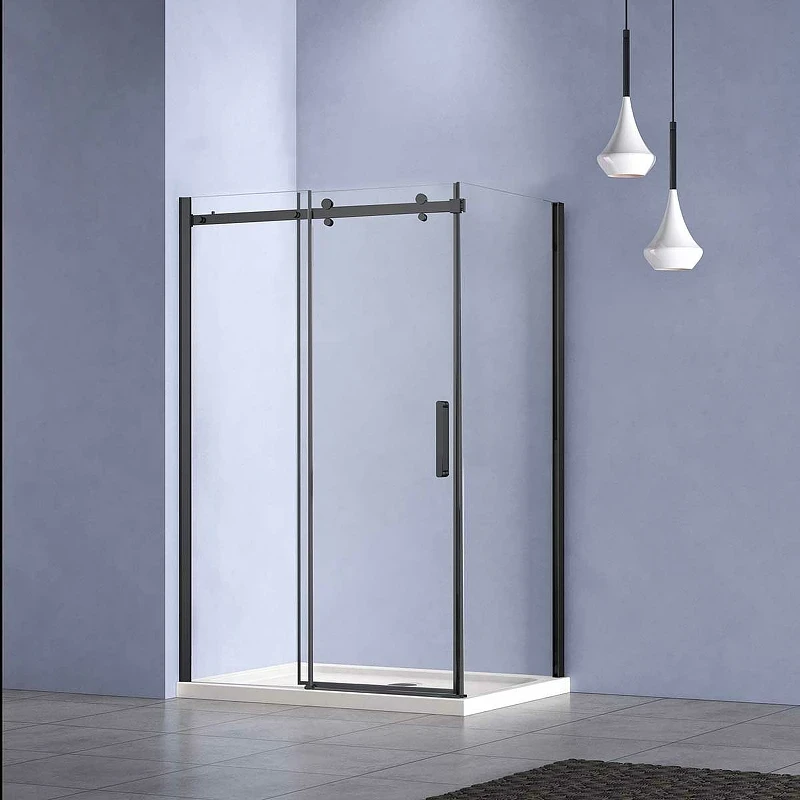 Душевой уголок Vincea Como-N 130x100 VSR-4CN1013CLB профиль Черный стекло прозрачное