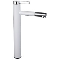 Смеситель для раковины Frap H52 F1052-15 Белый Хром латунь