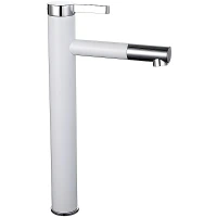 Смеситель для раковины Frap H52 F1052-15 Белый Хром латунь