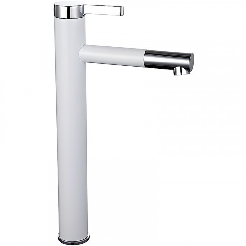 Смеситель для раковины Frap H52 F1052-15 Белый Хром латунь