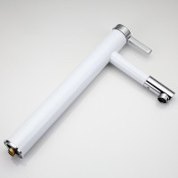 Смеситель для раковины Frap H52 F1052-15 Белый Хром латунь