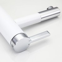 Смеситель для раковины Frap H52 F1052-15 Белый Хром латунь