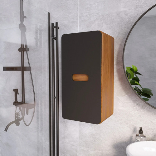 Подвесной шкаф 1MarKa Vortex 35 Ц0000033030 цвет Орех ноче тортона Монолит найт