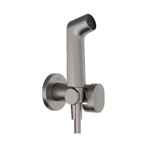 Гигиенический душ со смесителем Hansgrohe Bidette S 29232340 цвет Шлифованный черный хром