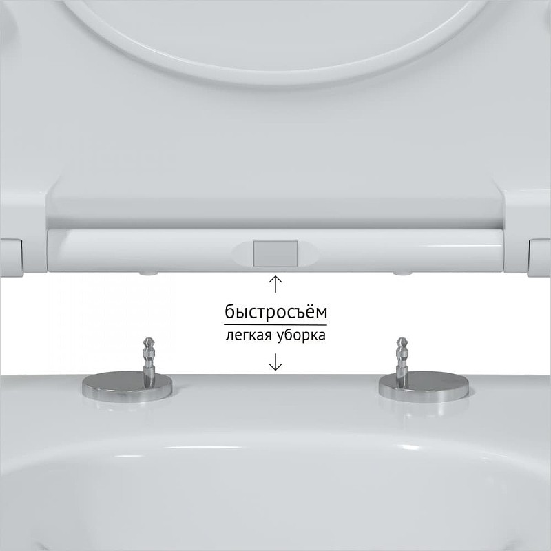 Комплект унитаза с инсталляцией Berges Novum Rimless 043214 с сиденьем Микролифт и Белой Хром глянец клавишей смыва фарфор подвесной