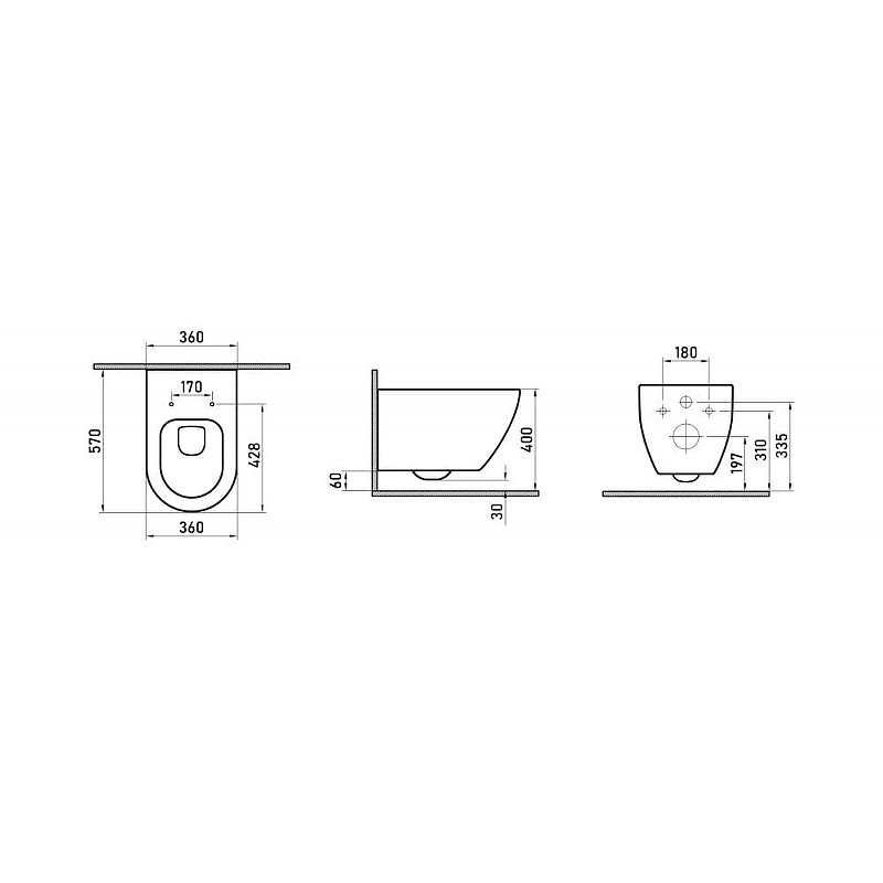 Комплект унитаза с инсталляцией Berges Novum Rimless 043214 с сиденьем Микролифт и Белой Хром глянец клавишей смыва фарфор подвесной